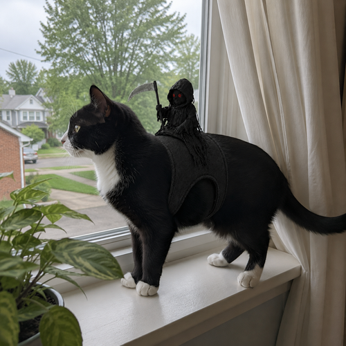 Grim Reaper Rider Pet Costume